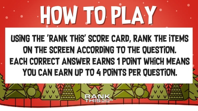 Rank This Christmas Edition